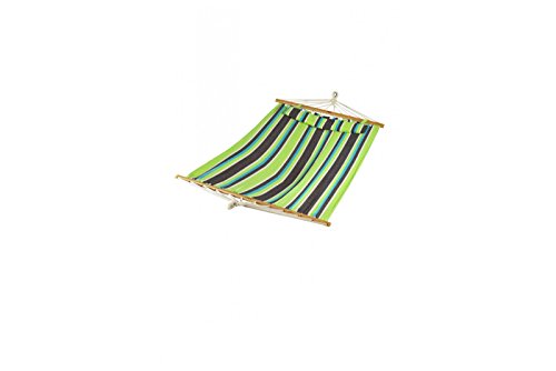 Patio Bliss Oversized Hammock with Spreader Bars and Pillow - Mediterranean