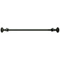 Lorraine Collection Elegant Metal Window Curtain Rod - Othello Mocha (66 inch -120 inch )
