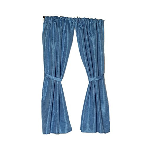 Park Avenue Deluxe Collection Park Avenue Deluxe Collection  inch Lauren inch  Diamond-Piqued 100% Polyester Window Curtain in Light Blue