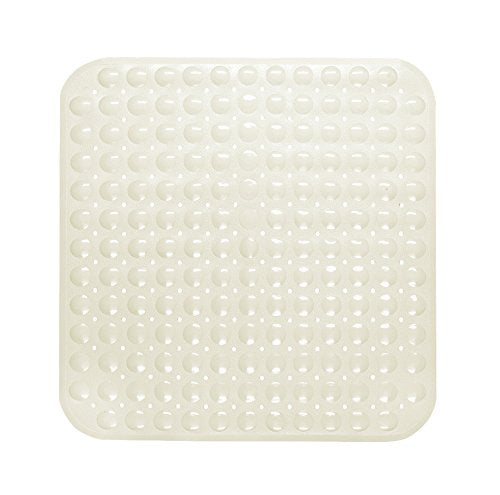 Park Avenue Deluxe Collection Park Avenue Deluxe Collection Stall Size inch Bubble inch  Look Vinyl Bath Mat in ivory.