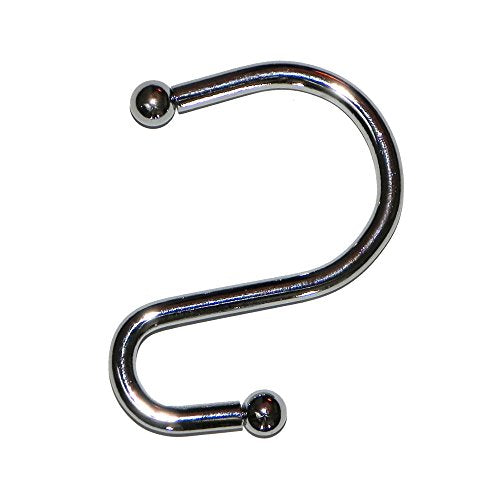Park Avenue Deluxe Collection Park Avenue Deluxe Collection  inch S inch  Shower Curtain Hooks in Chrome