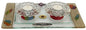 Ultimate Judaica Candle Stick With Tea Light Applique - Â Rainbow - Â Tray 11  inch  W X 6  inch  L Candle Sticks 2  inch  H