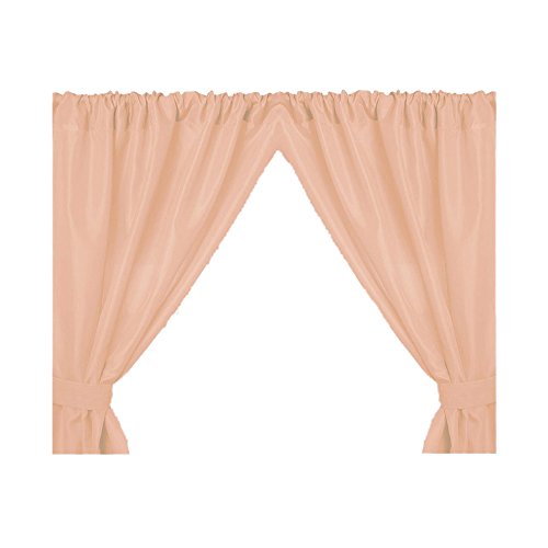 Park Avenue Deluxe Collection Park Avenue Deluxe Collection Vinyl Window Curtain in Peach
