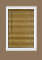 Plantation Collection Vinyl Venetian 2-Inch Mini Blind - Woodtone - 32 inch  x 64 inch  (Actual Measurement 31.5 inch  x 64 inch )