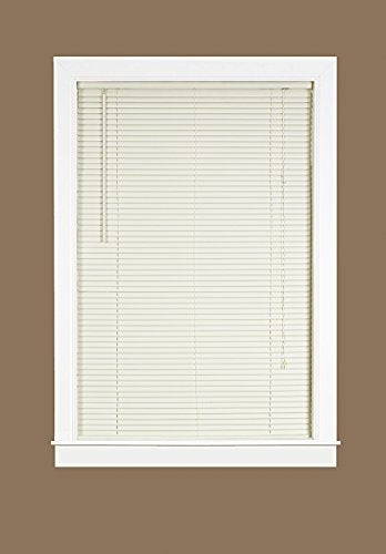 Midnight Collection Set of 2 1-Inch Room Darkening Alabaster Mini Blinds (32 1 inch  x 64 inch )