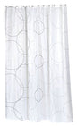Splish Splash Abstract Bubbles Extra Long Fabric Shower Curtain Size: 70 inch  x 84 inch 