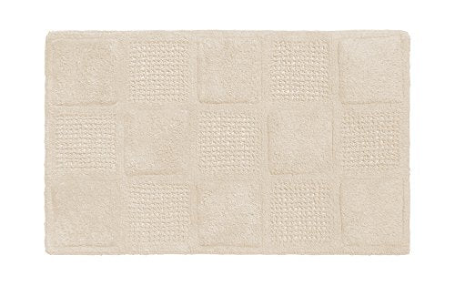 Park Avenue Deluxe Collection Park Avenue Deluxe Collection Waffle Weave 100% Cotton Bath Mat White