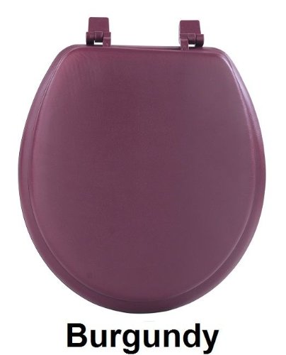Park Avenue Collection Fantasia 17 Inch Burgundy Soft Standard Vinyl Toilet Seat