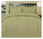 ComfortLiving Down Alternative 5 Piece Embossed Comforter Set - Sage (Queen)