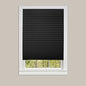 Park Avenue Collection 1-2-3 Vinyl Room Darkening Temporary Pleated Shade - Black - 48x75 6 Pack