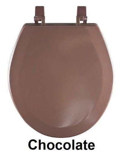Park Avenue Collection Fantasia 17 Inch Chocolate Standard Wood Toilet Seat