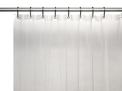 Royal Bath Extra Wide 5 Gauge Vinyl Shower Curtain Liner with Metal Grommets in Super Clear Size 108 inch  Wide x 72 inch  Long