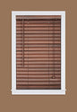Plantation Collection Vinyl Venetian 2-Inch Mini Blind - Mahogany - 48 inch  x 64 inch  (Actual Measurement 47.5 inch  x 64 inch )