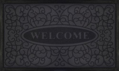 Park Avenue Collection Welcome Mat 18x30 Swirl - Grey