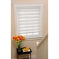 Park Avenue Collection Cordless Celestial Sheer Double Layered Shade 30x72 - White