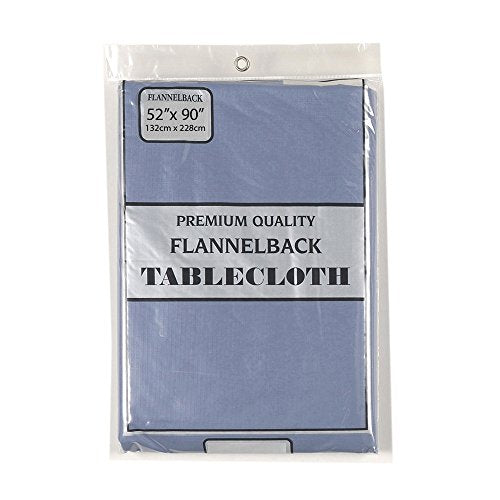 Park Avenue Deluxe Collection Park Avenue Deluxe Collection 52'' x 90'' Vinyl Tablecloth with Polyester Flannel Backing in Slate