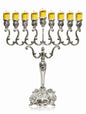 Lamp Lighters Ultimate Judaica Menorah Silver Plated 14 inch 