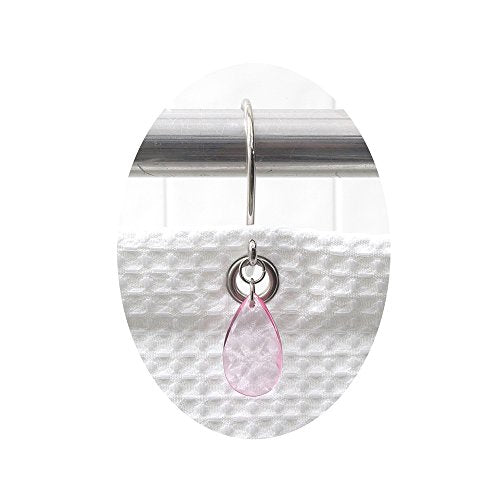 Park Avenue Deluxe Collection Park Avenue Deluxe Collection  inch Prism inch  Resin Shower Curtain Hooks in Super Clear