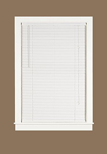 Midnight Collection Set of 4 1-Inch Room Darkening White Mini Blinds (27 inch  x 64 inch )