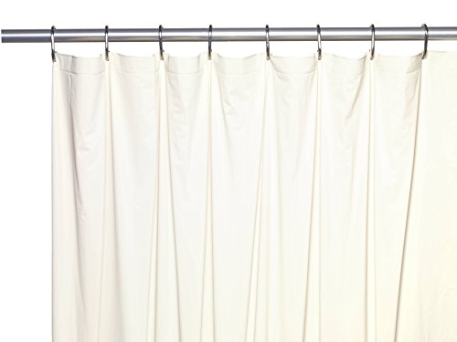 Royal Bath Extra Long 5 Gauge Vinyl Shower Curtain Liner with Metal Grommets In Bone Size 72 inch  Wide x 84 inch  Long
