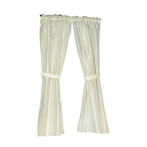 Park Avenue Deluxe Collection Park Avenue Deluxe Collection  inch Lauren inch  Diamond-Piqued 100% Polyester Window Curtain in Ivory