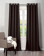 Park Avenue Collection Quincy 76X84 inch  Blackout Grommet Pair Panel /Black