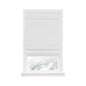 Traditional Elegance Cordless Blackout Roman Layered WIndow Shade 31X64 White