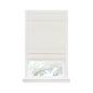 Traditional Elegance Cordless Blackout Roman Layered WIndow Shade 29X64 Ivory