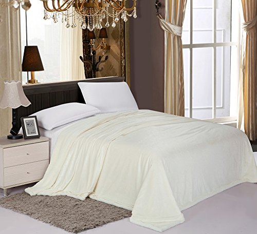 PlushComfort Luxurious Reversible Sherpa Lining Carved Velboa Comforter - King (Vanilla)