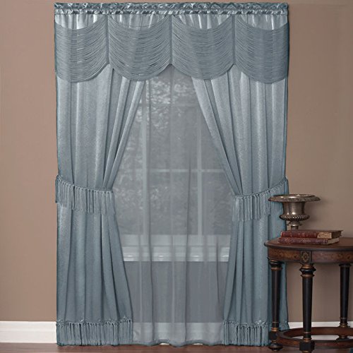Park Avenue Collection Halley 6 Piece Set - 56x63 - Merlot