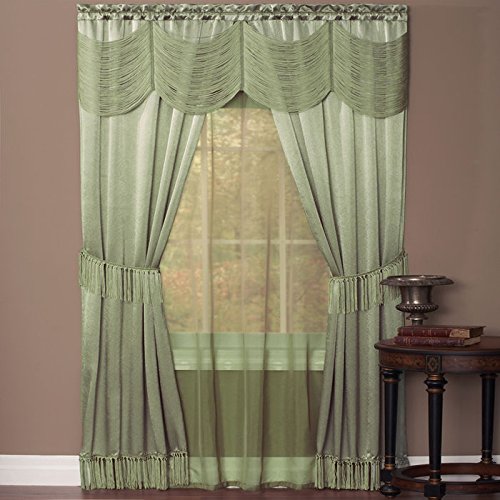 Park Avenue Collection Halley 6 Piece Set - 56x84 - Sage