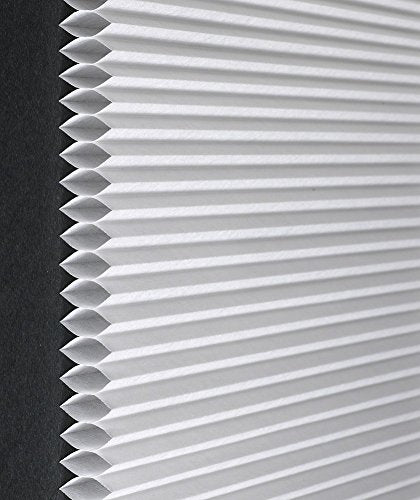 Busy Bee Collection Set of 6 Alabaster Honeycomb Cellular Pleated Light Filtering Room Insulating Shades (35 inch  x 64 inch )