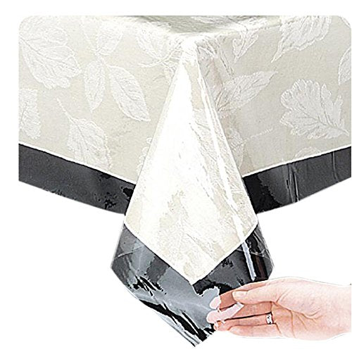 Park Avenue Deluxe Collection Park Avenue Deluxe Collection Oblong 60'' x 90'' Vinyl Tablecloth Protector