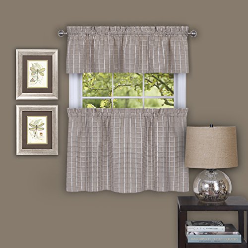 Ben&Jonah Collection Sydney 58x36 Window Curtain Tier Pair - Linen
