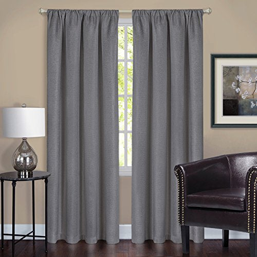 Ben&Jonah Collection Harmony Blackout Window Curtain Panel - 52x84 - Grey