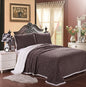 Cozy Home Ultra Soft Reversible Queen Blanket with Sherpa Lining - Chocolate