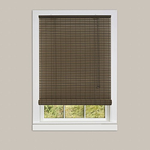 Sweet Roll Collection Set of 2 Cocoa / Almond Vinyl Roll-Up Blinds (48 inch  x 72 inch )