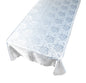 Park Avenue Deluxe Collection Park Avenue Deluxe Collection  inch Rose Damask inch  60 inch x84 inch  Fabric Tablecloth in White