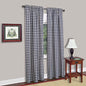 Ben&Jonah Collection Buffalo Check Window Curtain Panel - 42x84 - Navy