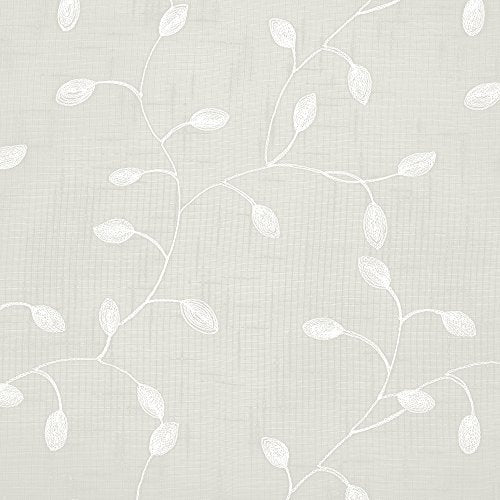 Ben&Jonah Collection Chloe Rod Pocket Window Curtain Panel - 50x63 - Ivory