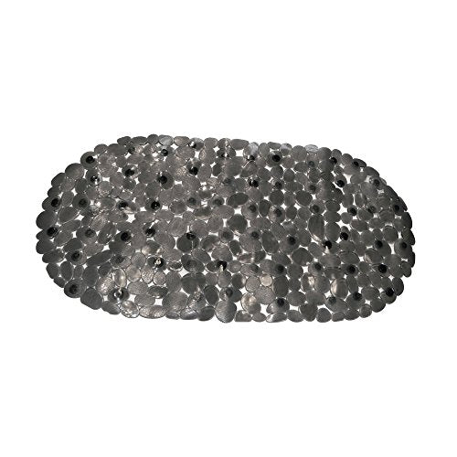 Park Avenue Deluxe Collection Park Avenue Deluxe Collection  inch Pebbles inch  Vinyl Slip-Resistant Bath Tub Mat in Black