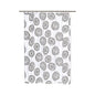 Park Avenue Deluxe Collection Park Avenue Deluxe Collection  inch Lucerne inch  Fabric Shower Curtain with Poly Taffeta Flocking in Black/White