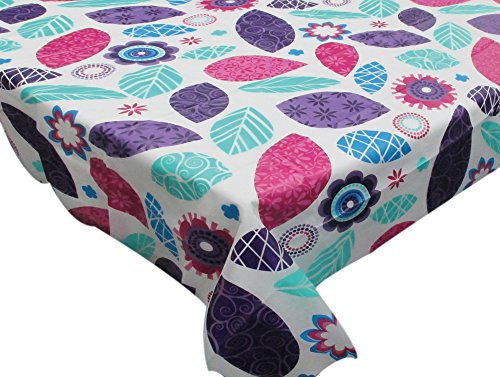 Park Avenue Deluxe Collection Park Avenue Deluxe Collection  inch Spring Passion inch  52 inch  x 90 inch  Vinyl Flannel Backed Tablecloth