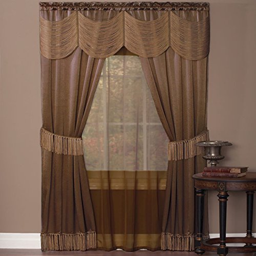 Park Avenue Collection Halley 6 Piece Set - 56x63 - Taupe