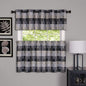 Ben&Jonah Collection Harvard - Window Curtain Tier Pair - 57x36 Black
