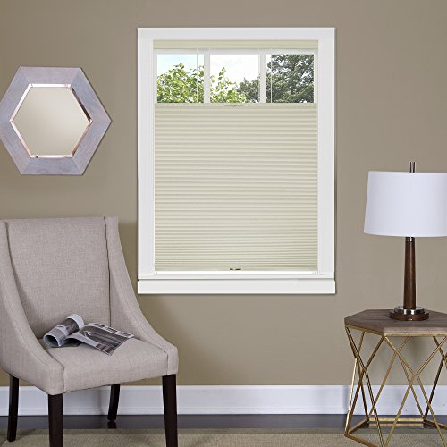 Ben&Jonah Collection Top Down-Bottom Up Cordless Honeycomb Cellular Shade 33x64 Alabaster