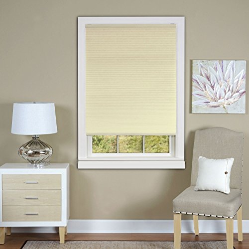 Park Avenue Collection Cordless Honeycomb Cellular Pleated Shade 30x64 - Alabaster