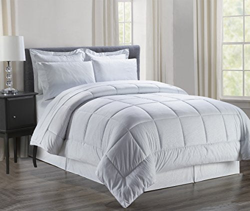 Ben&Jonah King Size 8Â Piece Vine Down Alternative Bed N BagÂ  (100 inch  x 86 inch ) - White