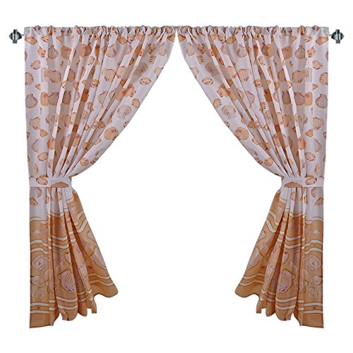 Park Avenue Deluxe Collection Park Avenue Deluxe Collection  inch South Beach inch  Fabric Window Curtain in Ivory