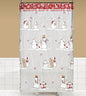 Snow Flurry PEVA Non-Toxic Shower Curtain (70 inch  x 72 inch )